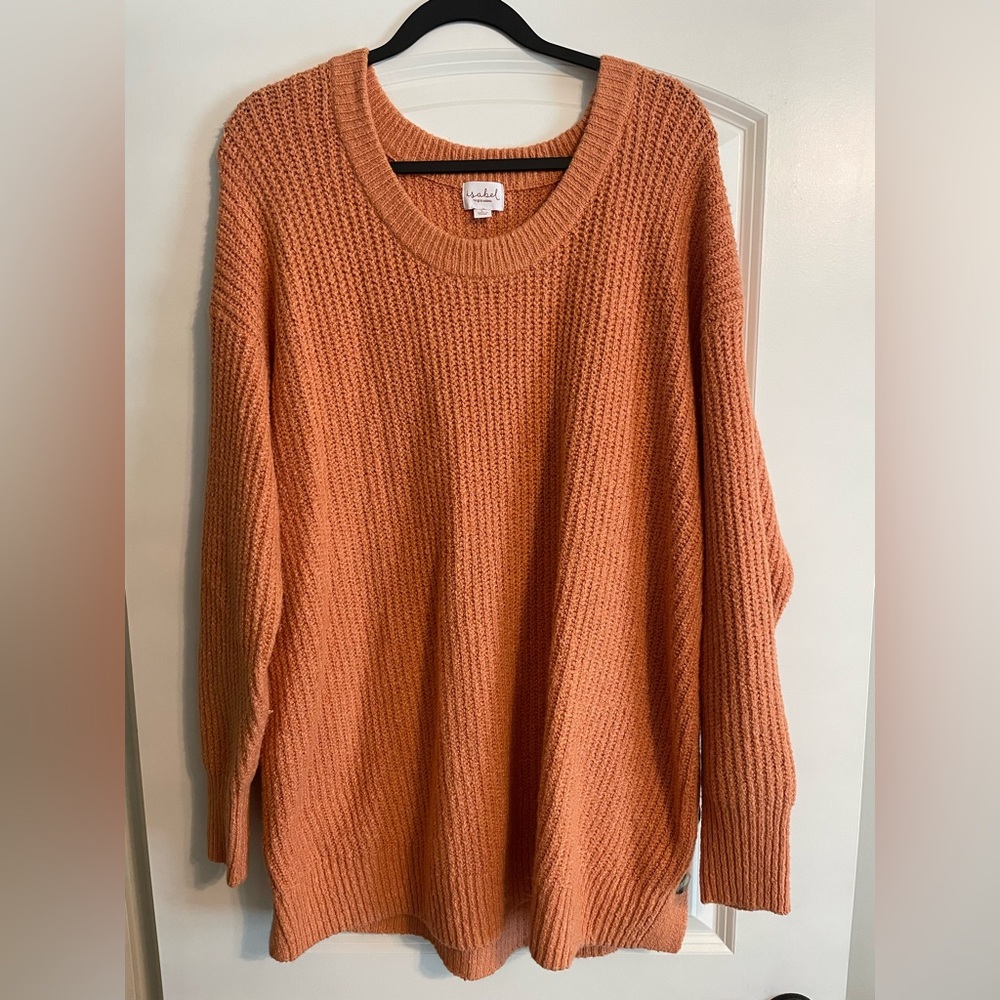 Isabel Maternity Sweater Orange Size Large